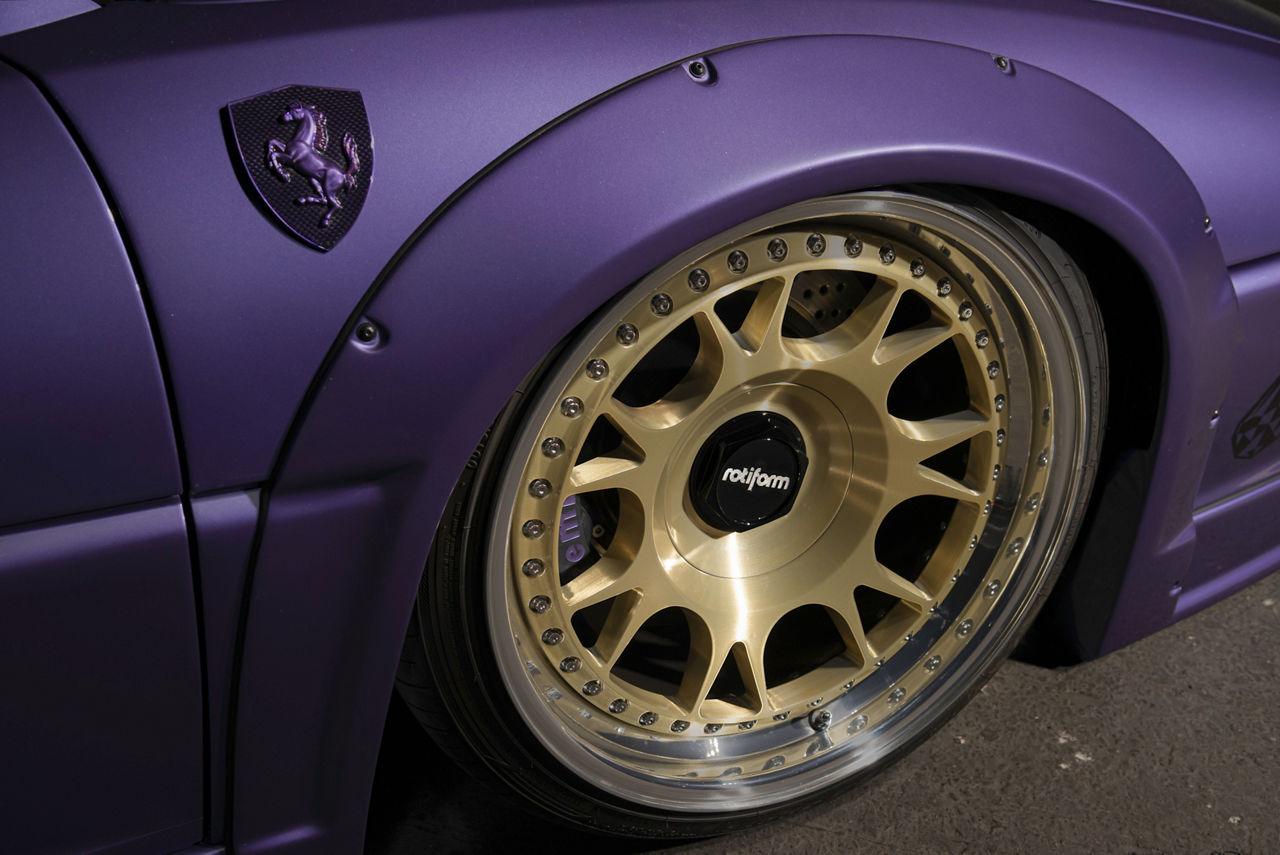 1995 Ferrari F355 Spider - Rotiform TUF-R - Gold | Rotiform